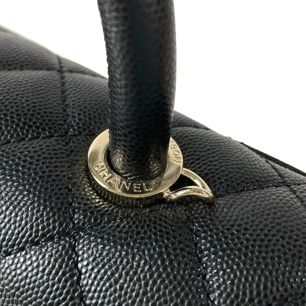 Chanel Small Top Handle Flap Bag/Matelasse/Coco Handle XS Handbag A92990